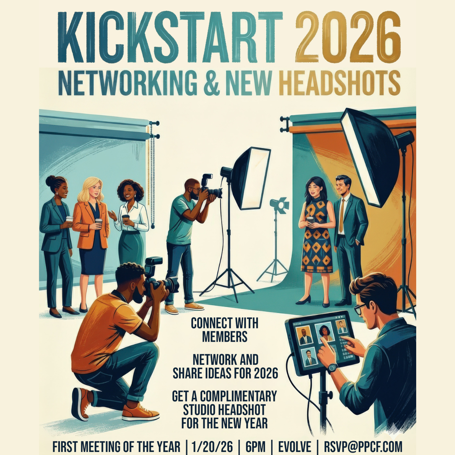 January 2026 Monthly Meeting: Meet & Greet with Headshots