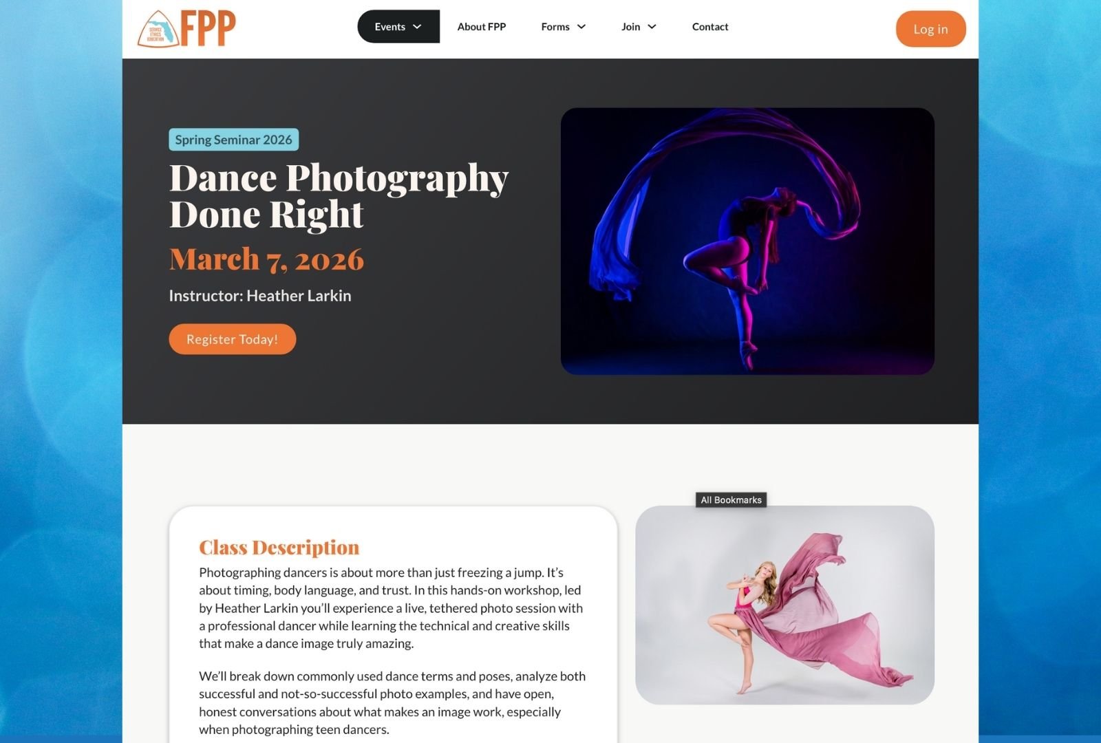 FPP Spring Seminar: Dance Photography Done Right